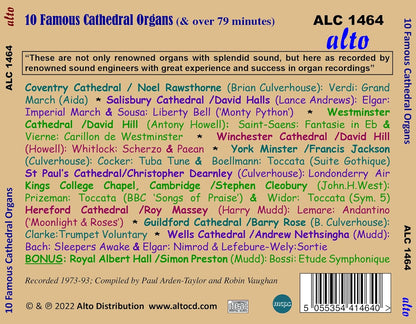 10 FAMOUS CATHEDRAL ORGANS (recorded by legendary Sound engineers)