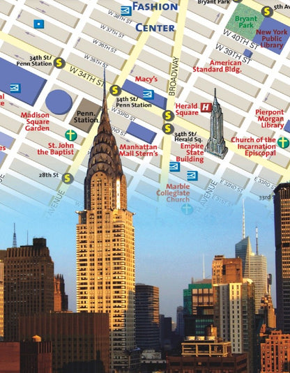 New York Puzzle Company - National Geographic New York City Map Mini 100 Pieces Jigsaw Puzzle