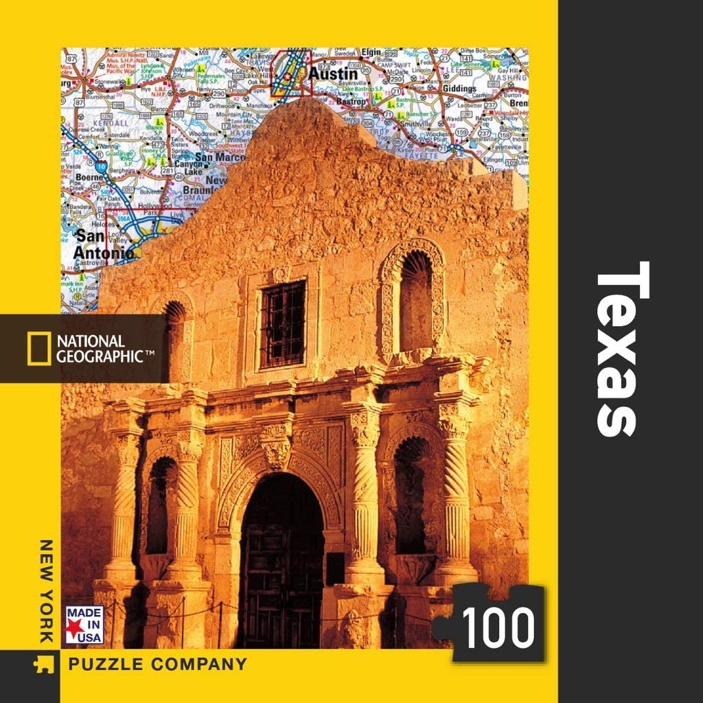 New York Puzzle Company - National Geographic Texas Mini 100 Pieces Jigsaw Puzzle