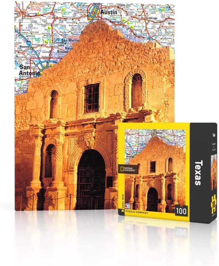 New York Puzzle Company - National Geographic Texas Mini 100 Pieces Jigsaw Puzzle