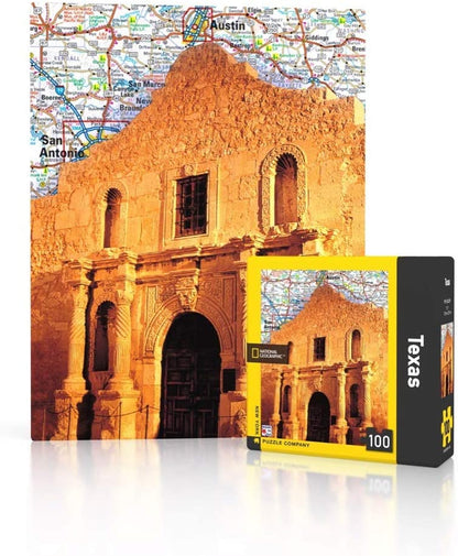 New York Puzzle Company - National Geographic Texas Mini 100 Pieces Jigsaw Puzzle