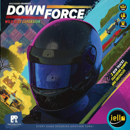 Iello, Downforce: Wild Ride Expansion, Board Game, Ages 8+, 2 to 6 Players, 30 mins Minutes Playing Time