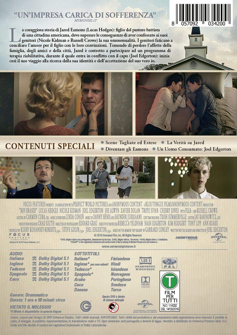 Boy Erased - Vite Cancellate - (Italian Import)