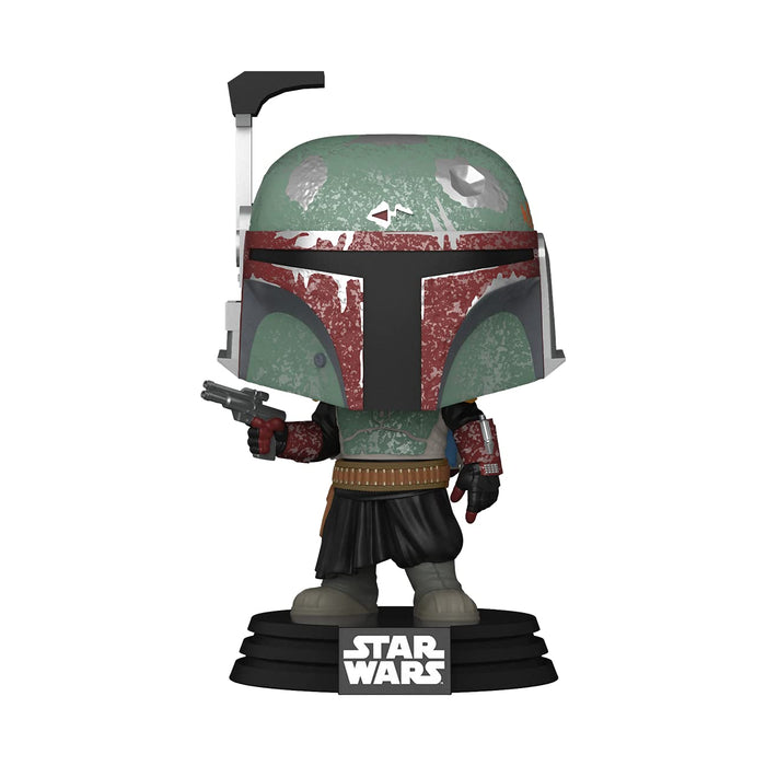 Funko POP Star Wars: The Mandalorian Action Figure Boba Fett & Pop! Star Wars: The Mandalorian - Mandalorian Flying with The Child Grey