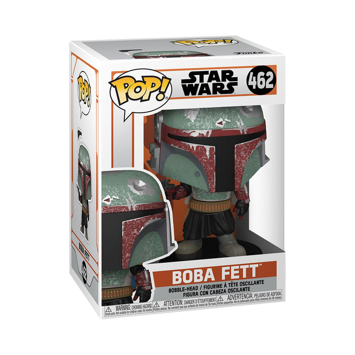 Funko POP Star Wars: The Mandalorian Action Figure Boba Fett & Pop! Star Wars: The Mandalorian - Mandalorian Flying with The Child Grey