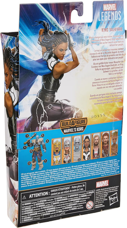 Marvel Legends Series Thor: Love and Thunder King Valkyrie Action Figure 6-inch Collectible Toy, 1 Accessory, 2 Build-A-Figure Parts