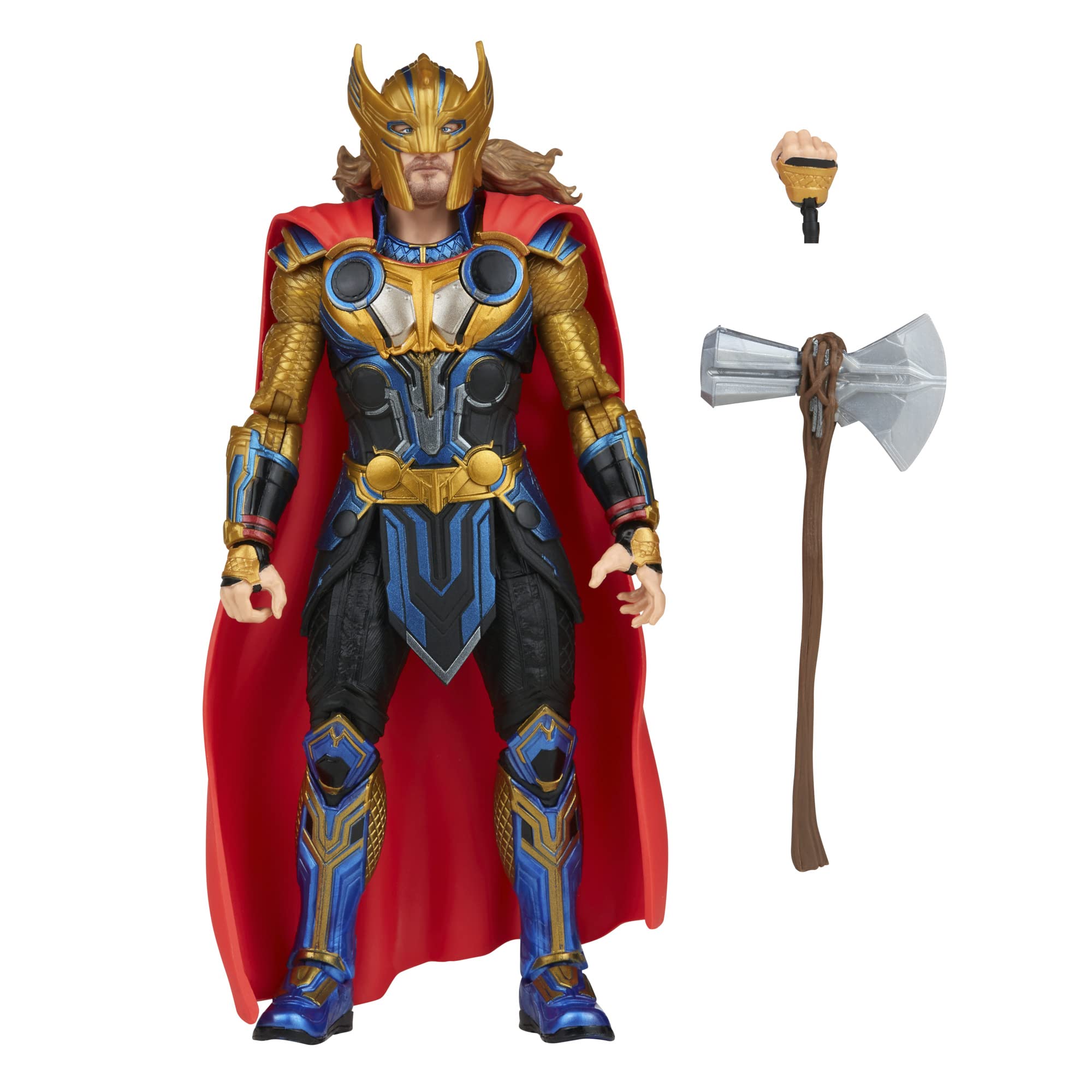 Marvel Legends Series Thor: Love and Thunder Thor Action Figure 6-inch Collectible Toy, 3 Accessories