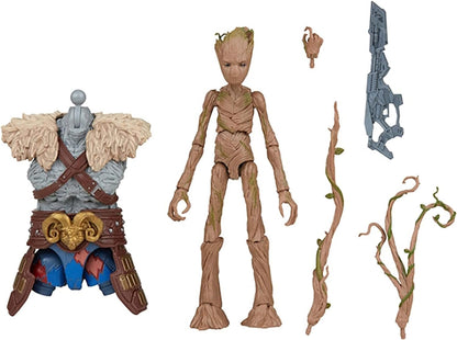 Marvel Hasbro Legends Thor: Love and Thunder Groot Action Figure 15-cm Collectible Toy, 4 Accessories, 1 Build-A-Figure Part, Multicolor (F1410)