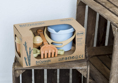 Dantoy Bio-Toy Bucket and Spade 4 Piece Playset, Eco-Conscious Toys made from Sugarcane