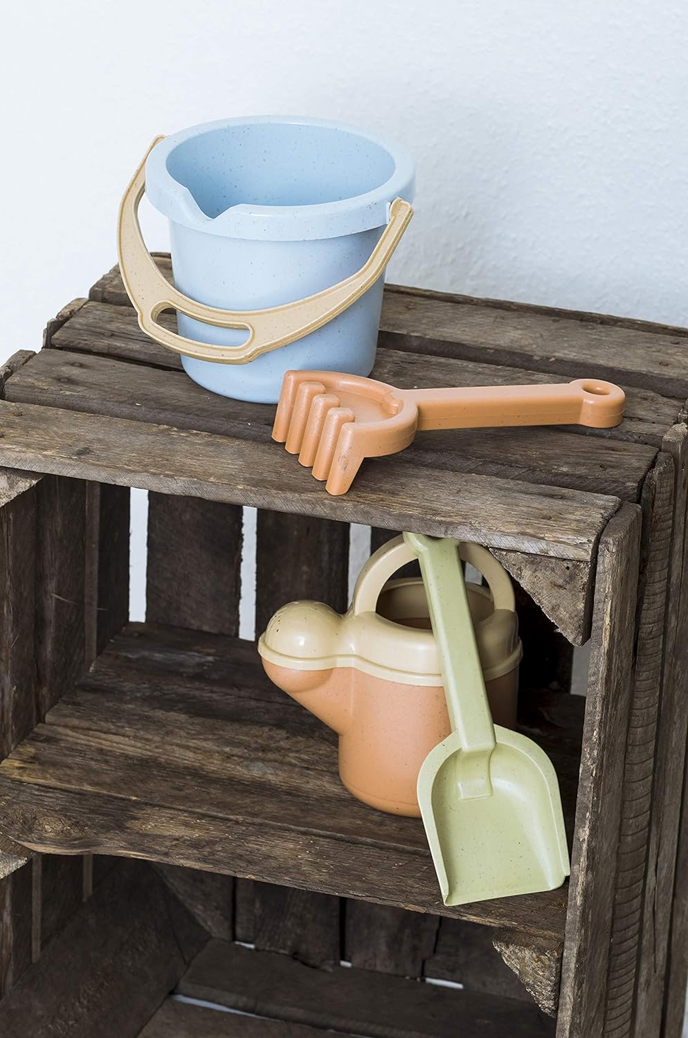 Dantoy Bio-Toy Bucket and Spade 4 Piece Playset, Eco-Conscious Toys made from Sugarcane