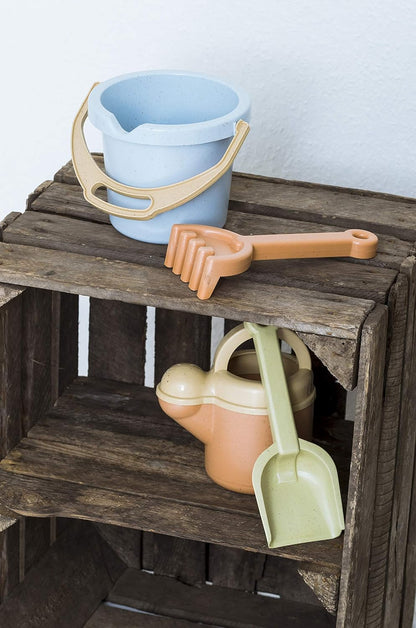 Dantoy Bio-Toy Bucket and Spade 4 Piece Playset, Eco-Conscious Toys made from Sugarcane