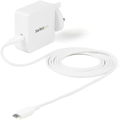 StarTech.com USB C Wall Charger - 60W PD 1m cable - Portable USB Type C Fast Charger - Universal Adapter Dell XPS, Lenovo X1 Carbon, HP Elitebook, Macbook Surface Pro 7 - USB IF/CE Certified (WCH1CUK