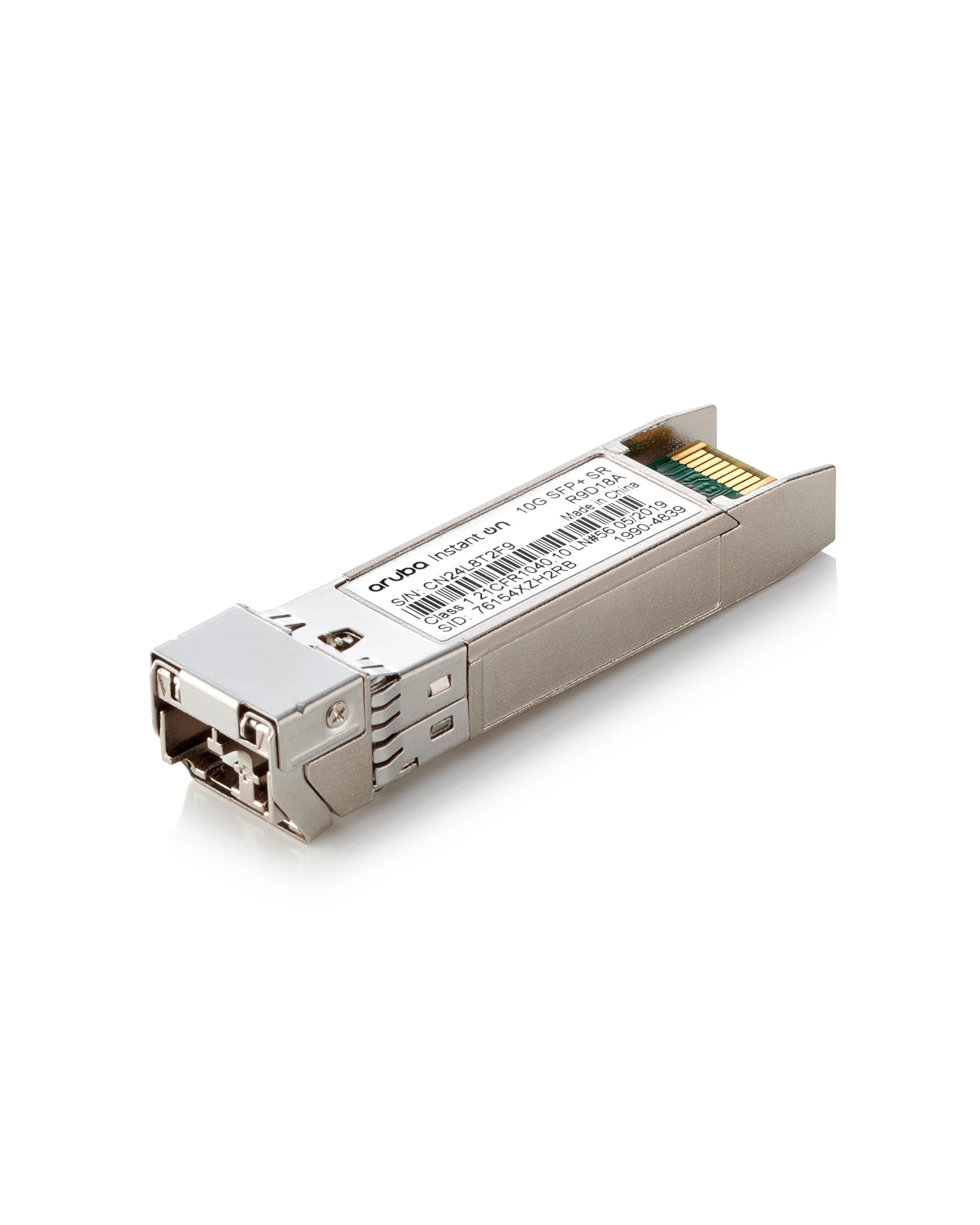 HPE Networking Instant On 10G SFP+ LC SR Transceiver for Connections Up to 300 Meters (R9D18A