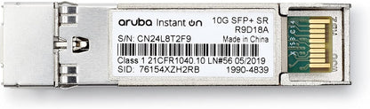 HPE Networking Instant On 10G SFP+ LC SR Transceiver for Connections Up to 300 Meters (R9D18A