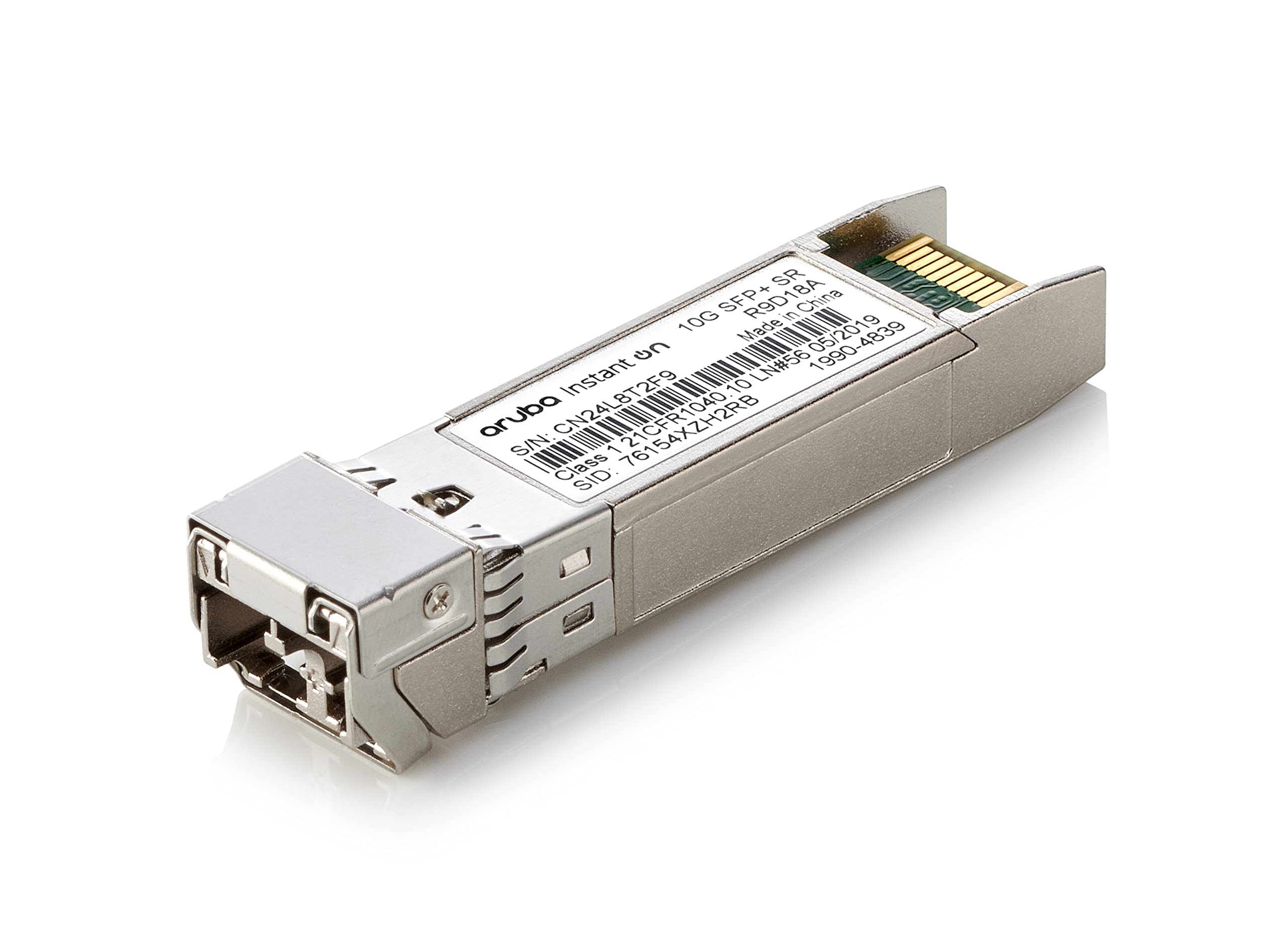 HPE Networking Instant On 10G SFP+ LC SR Transceiver for Connections Up to 300 Meters (R9D18A