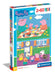 Clementoni 24793 Supercolor Peppa Pig-2 X 60-Piece Jigsaw Puzzle for Kids Age 5, Multicolored