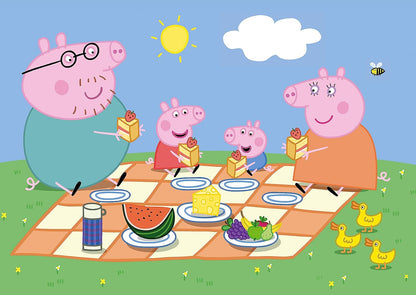 Clementoni 24793 Supercolor Peppa Pig-2 X 60-Piece Jigsaw Puzzle for Kids Age 5, Multicolored