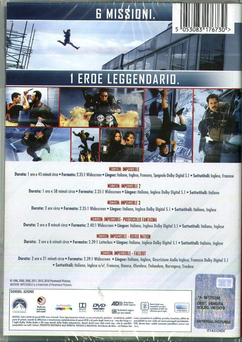 mission impossible collection (6 dvd) box set DVD Italian Import