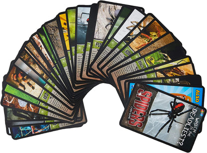 Top Trumps Spiders Classics Card Game, Discover facts about the Goliath bird eater, Black Widow and Wheel Spider in this educational pack, 2 plus players makes a great gift for ages 6 plus
