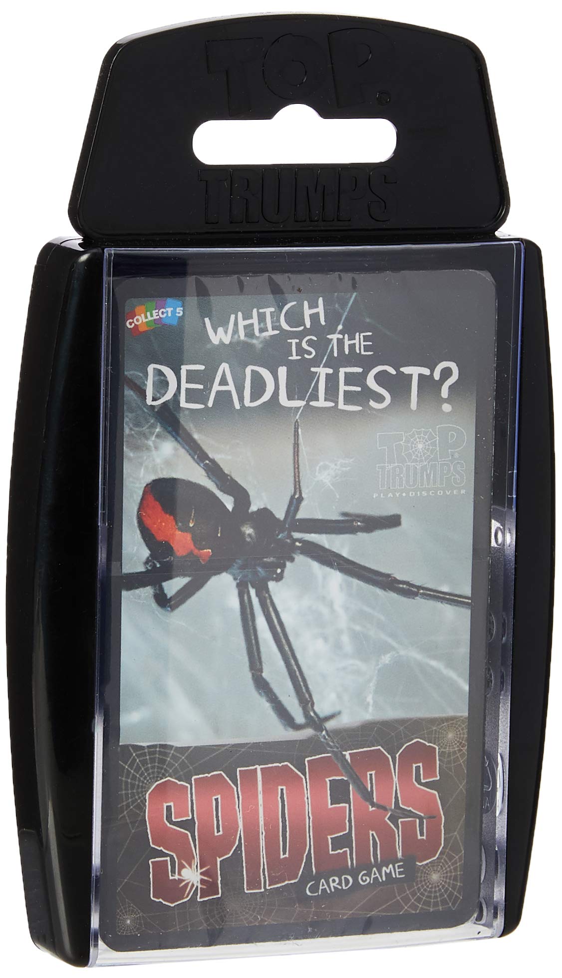 Top Trumps Spiders Classics Card Game, Discover facts about the Goliath bird eater, Black Widow and Wheel Spider in this educational pack, 2 plus players makes a great gift for ages 6 plus