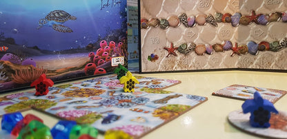 ECO CORAL REEF | Strategic Tile-Laying Board Game | Colorful Tile Placement Tabletop Game | 2-4 Players | Playtime 30-60 min | by Unique Board Games (Standard Edition
