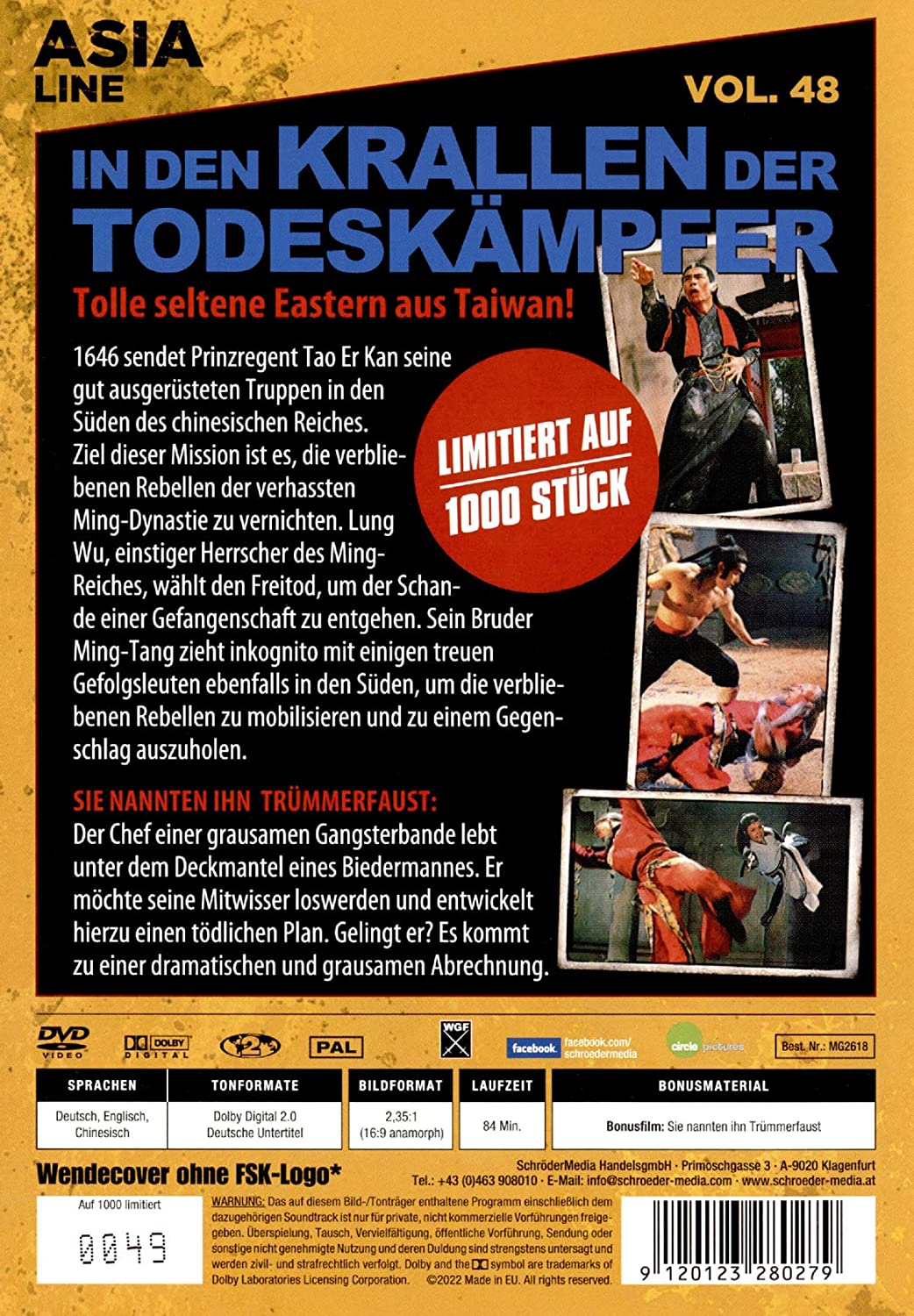 ASIA LINE - IN DEN KRALLEN DER TODESKAMPFER