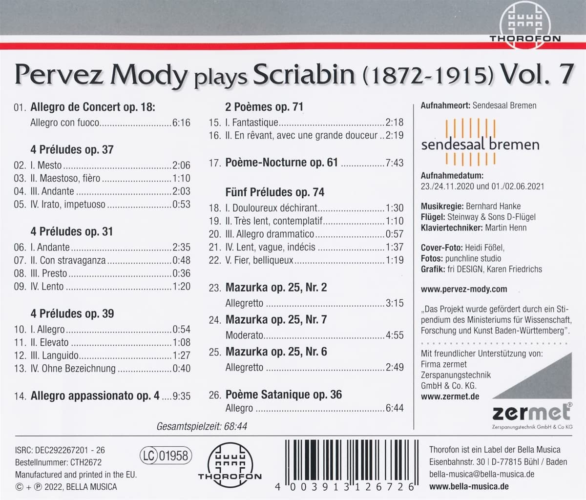 Pervez Mody Plays Scriabin 7