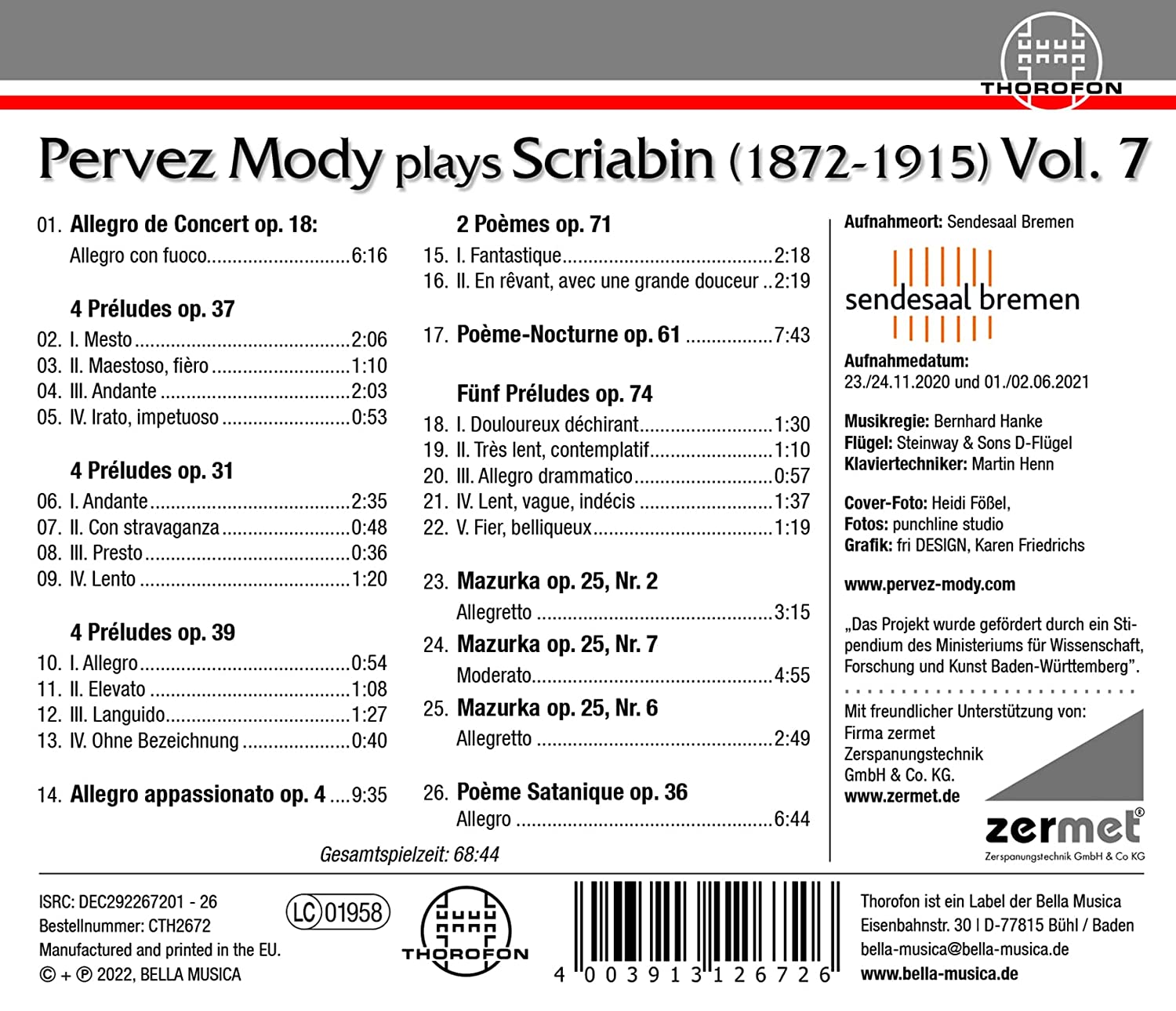 Pervez Mody Plays Scriabin 7