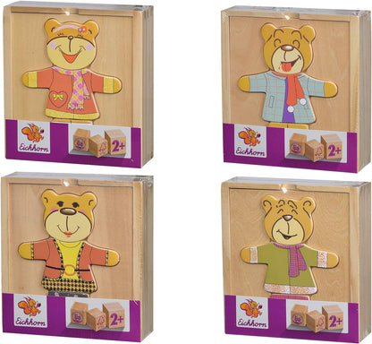 Puzzle Madera Oso Vísteme, surt. 4 (Eichhorn 100005401