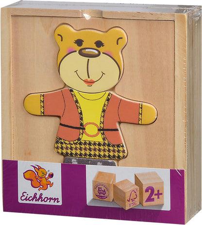 Puzzle Madera Oso Vísteme, surt. 4 (Eichhorn 100005401
