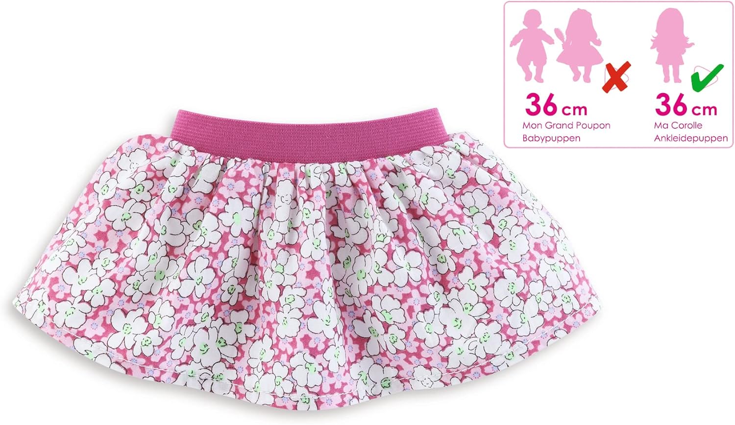 Corolle Ma Flower Skirt for All 36 cm MaCorolle Dolls, from 4 Years