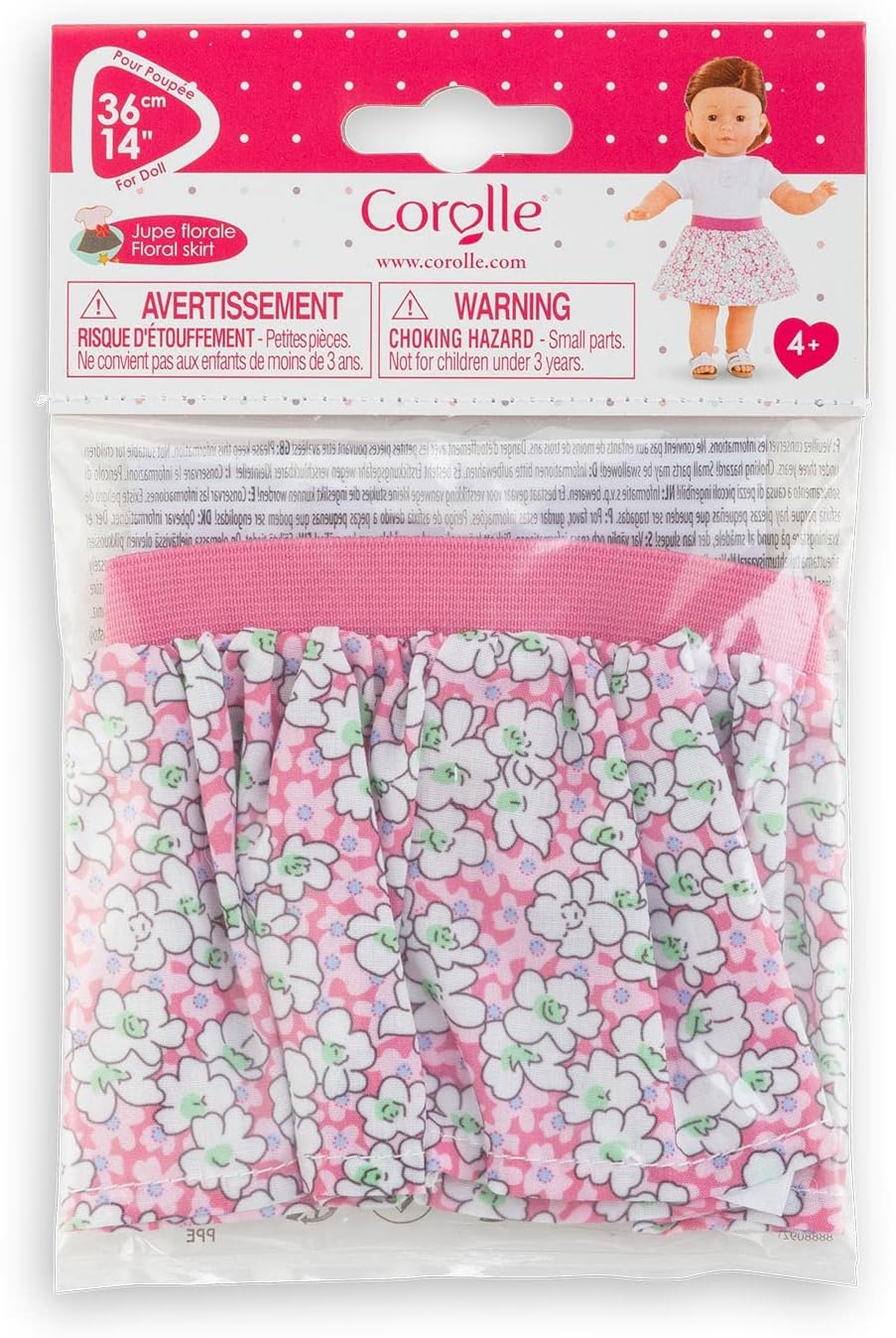 Corolle Ma Flower Skirt for All 36 cm MaCorolle Dolls, from 4 Years