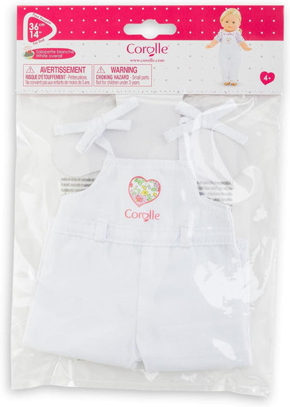 Corolle Ma Dungarees for All 36 cm MaCorolle Dolls, White, from 4 Years