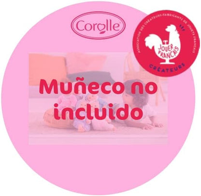 Corolle-Ma Abrigo de Plumas Rosa para Muñecas de la Gama Ma (36cm) (9000212260