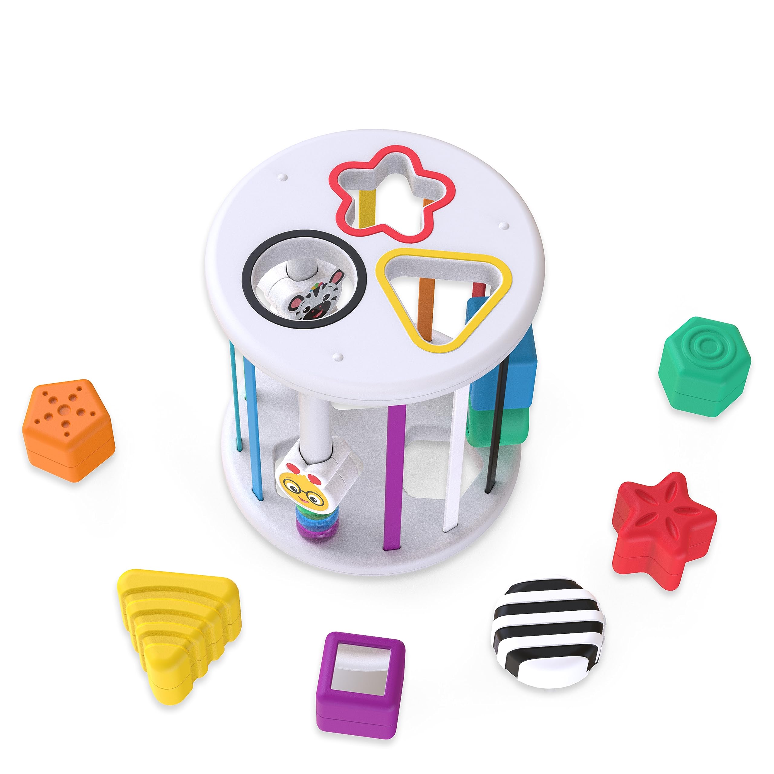 Baby Einstein 12493, Zen & Cal's Playground, cubo di attività multisensoriali per la scoperta di forme e colori, per neonati e bambini, senza BPA, per età dai 6 mesi in su, Multicolore
