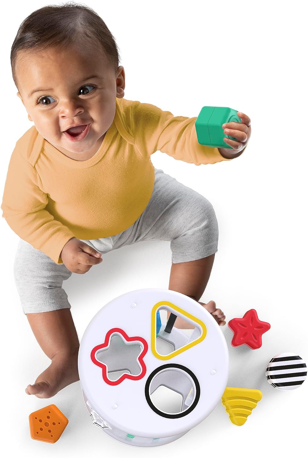 Baby Einstein 12493, Zen & Cal's Playground, cubo di attività multisensoriali per la scoperta di forme e colori, per neonati e bambini, senza BPA, per età dai 6 mesi in su, Multicolore