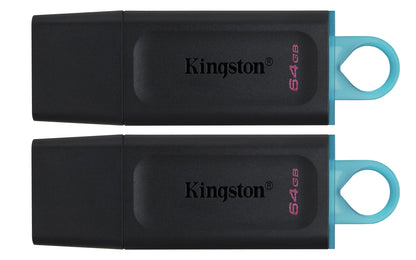 Kingston DataTraveler Exodia DTX/64GB-2P Flash Drive USB 3.2 Gen 1 - with Protective Cap and Keyring in Multiple Colours