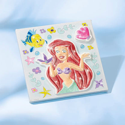Totum 44371 Disney Princess Ariel Plaster Painting Creative Art Project, 16 x 16 cm canvas