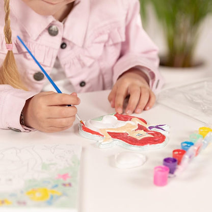 Totum 44371 Disney Princess Ariel Plaster Painting Creative Art Project, 16 x 16 cm canvas