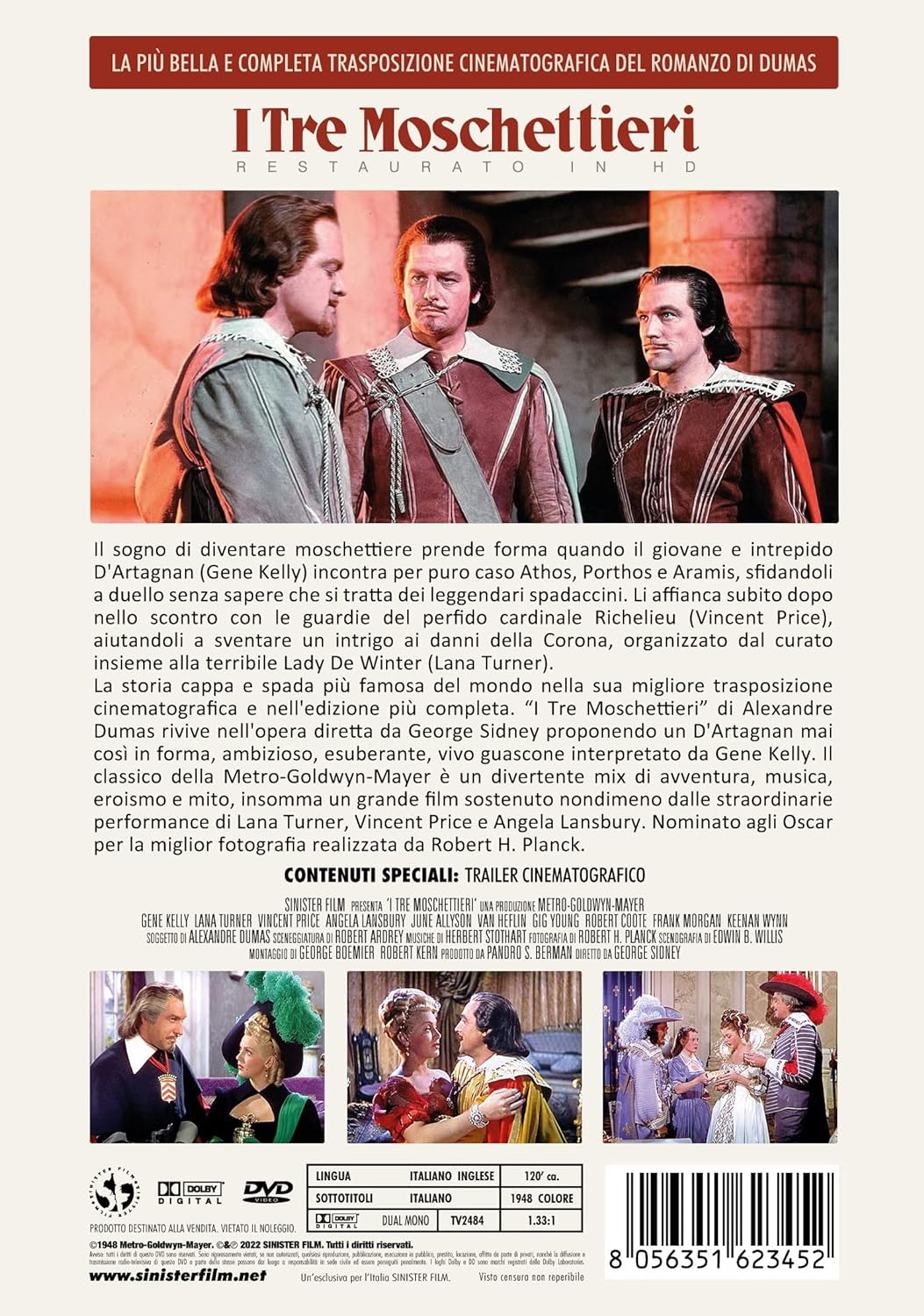 Tre Moschettieri (I) (Restaurato in HD) (DVD