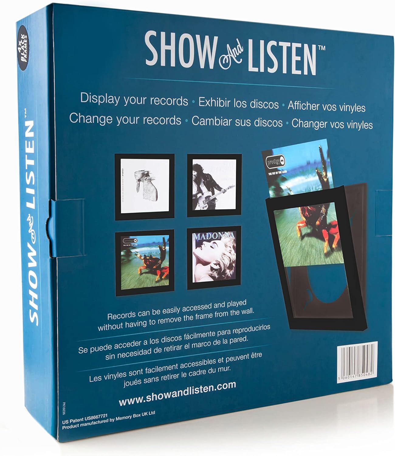 SHOW & LISTEN - BLACK LP FLIP FRAME 4 PACK