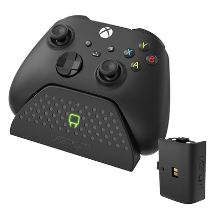 Venom Charging Dock with Rechargeable Battery Pack - Black (Xbox Series X & S/Xbox One) Single Dock - Black single
