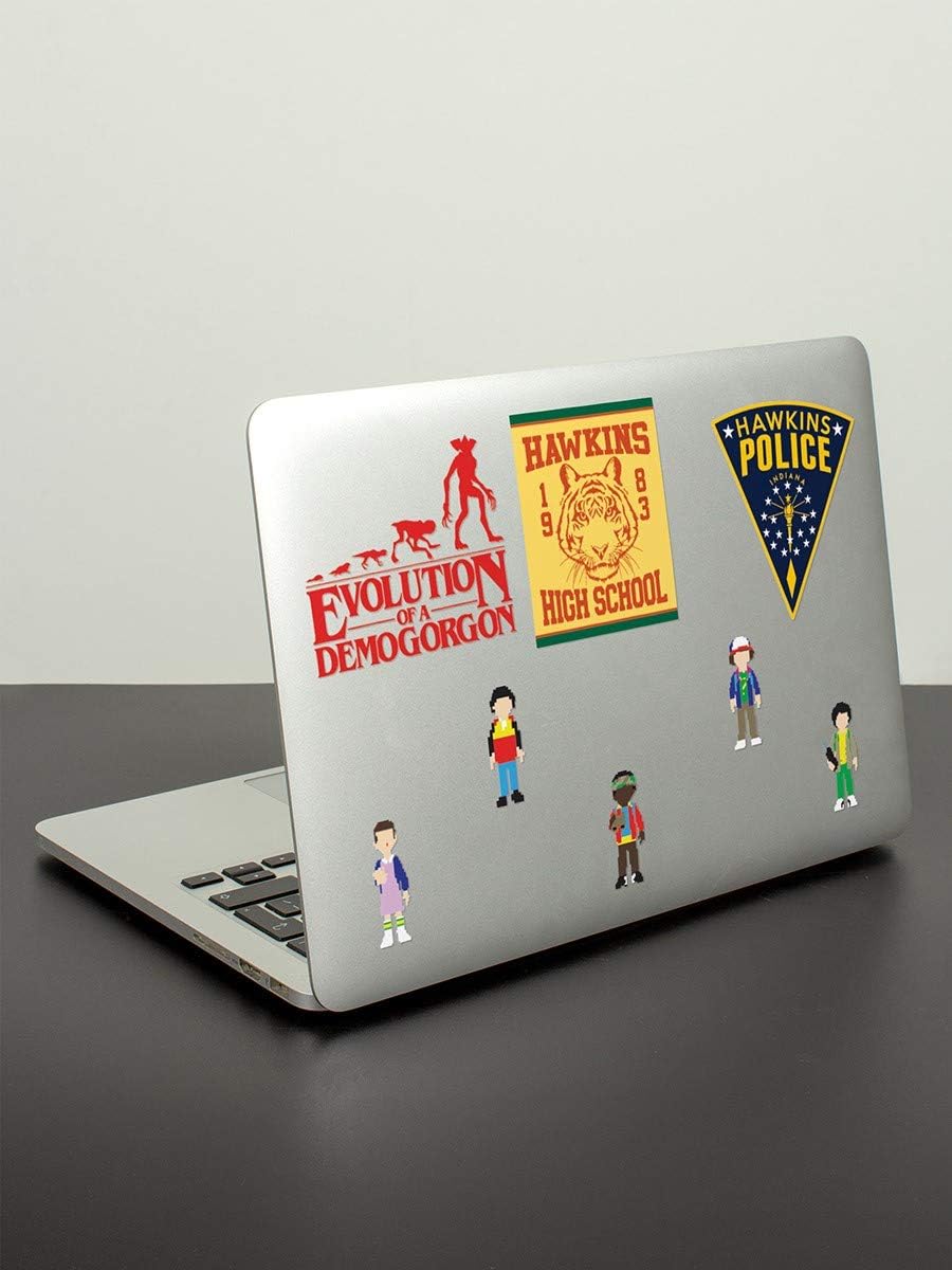 Pyramid International Stranger Things Pack of 37 Tech Stickers - Official Merchandise, Multi-Colour, 18 x 24cm, TS7403