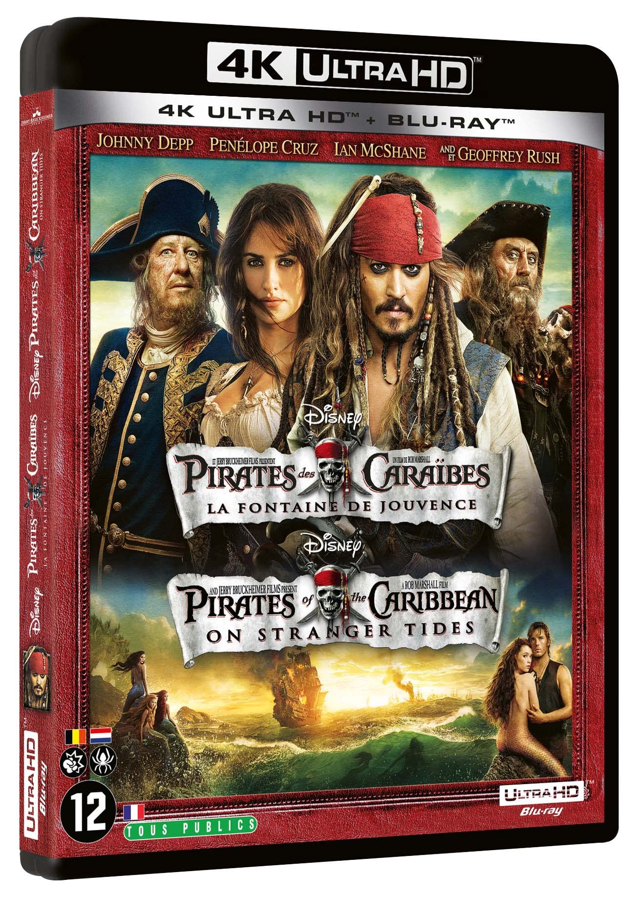 Pirates des caraïbes 4 : la fontaine de jouvence 4k ultra hd