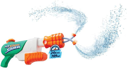 Nerf Super Soaker Hydro Frenzy Water Blaster, Wild 3-In-1 Soaking Fun, Adjustable Nozzle, 2 Water-Launching Tubes
