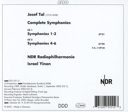 Josef Tal: Complete Symphonies