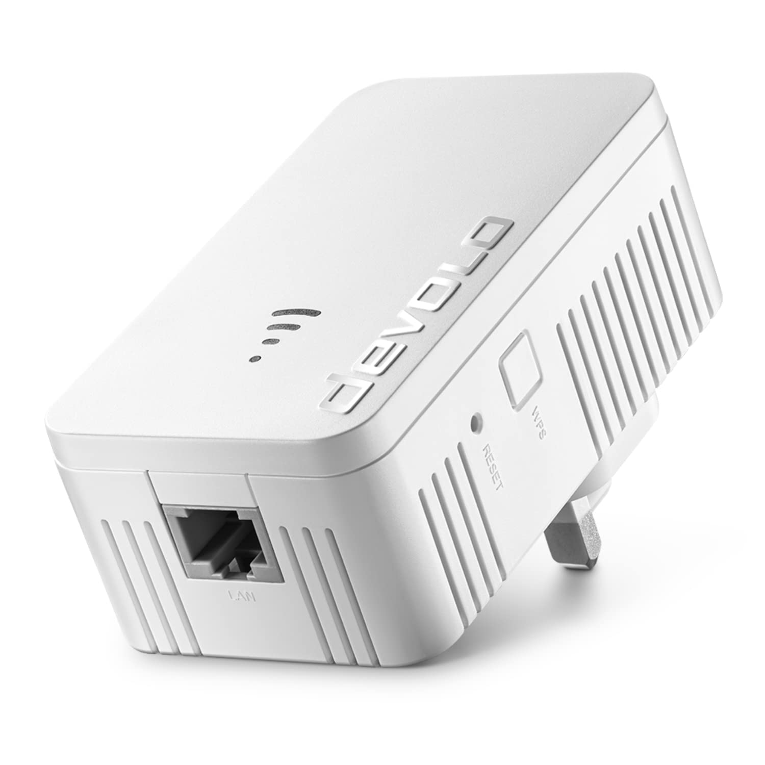 Devolo 8868 WiFi 5 Repeater 1200 up to 1,200 Mbit/s; Mesh WiFi Amplifier, Access Point, WiFi Socket, WiFi Repeater 1x LAN Connection, White