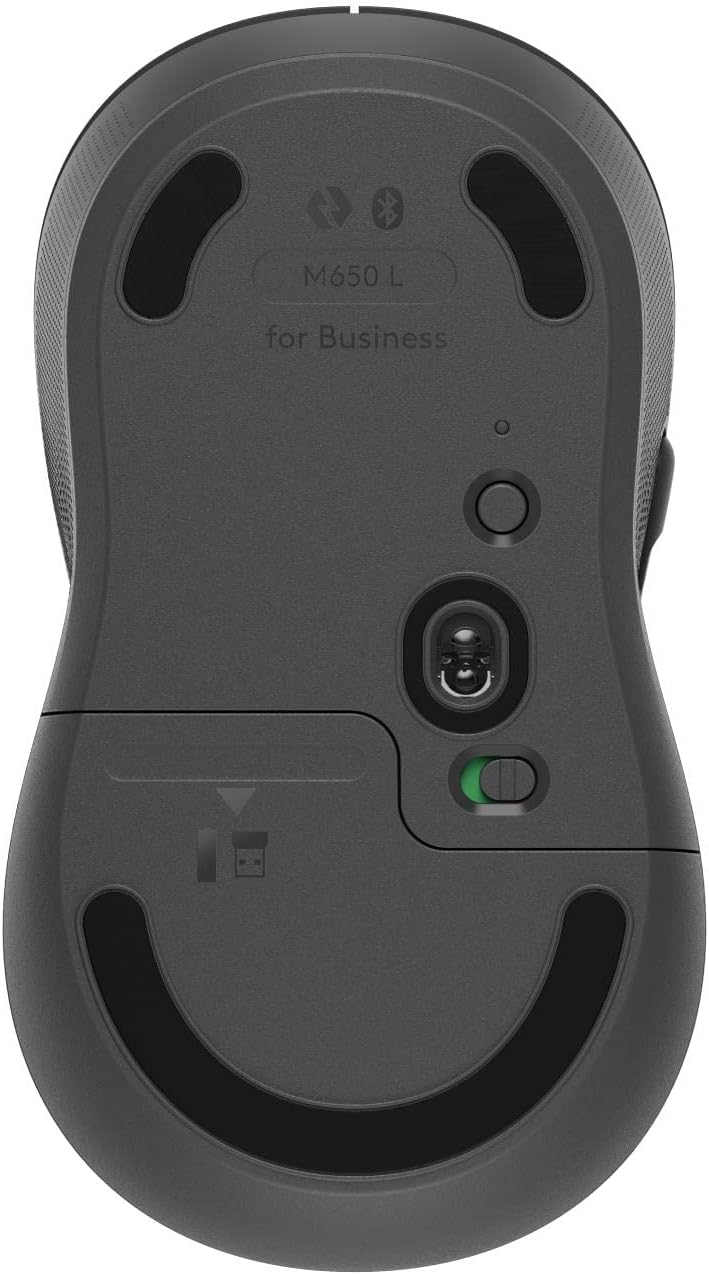 Logitech Signature M650 L for Business Wireless Mouse, For Large Sized Hands, Logi Bolt, Bluetooth, SmartWheel - Grey