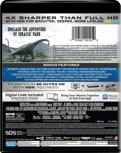 Jurassic Park III - 4K Ultra HD Digital 4K UHD