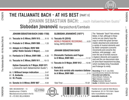 Italianate Bach